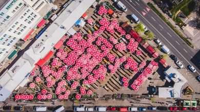 zagreb from above drone photo